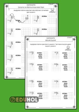 BÖLME TERİMLER, BÖLÜNENİ BULMA, BÖLME ÇARPMA İLİŞKİSİ