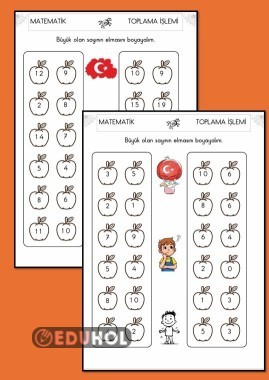 BÜYÜK SAYIYI BUL BOYA ÇALIŞMA KAĞIDI