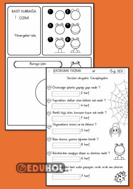 Ğ SESİ SORUVE CEVAP, KURBAĞA ÇİZİMİ