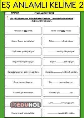 GÜNLÜK ÇALIŞMA SAFASI