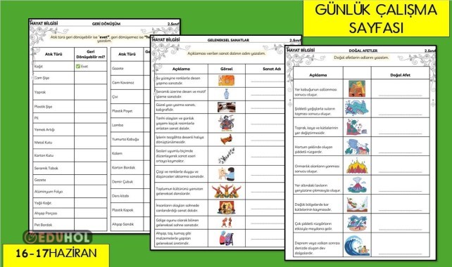 GÜNLÜK ÇALIŞMA SAYFAMIZ
