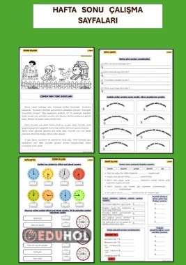 HAFTA SONU ÇALIŞMA SAYFALARI. GÜLE GÜLE KULLANIN.