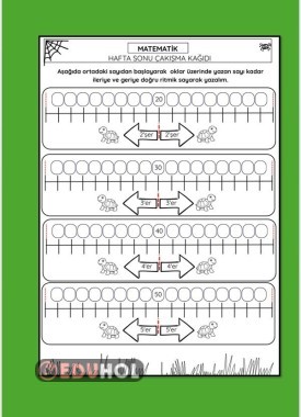 HAFTA SONU İLERİYE GERİYE RİTMİK ÇALIŞMA KAĞIDI