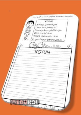 KOYUN METNİ OKU YAZ ÇALIŞMA KAĞIDI