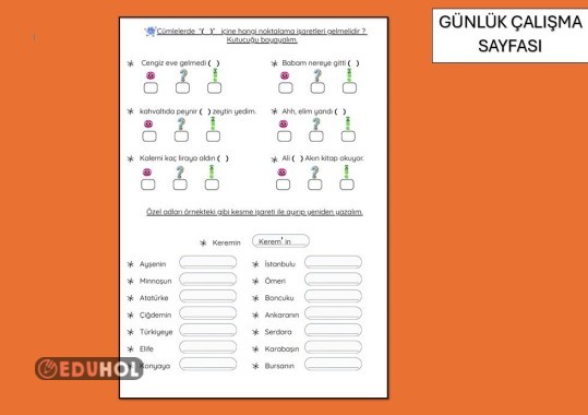 NOKTALAMA İŞARETLERİ- ÖZEL AD, KESME İŞARETİ