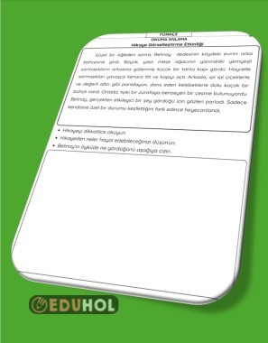 OKU ANLA HAYAL ET RESMİNİ ÇİZ.