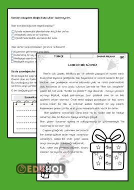OKUDUĞUNU ANLAMA ÇALIŞMA KAĞIDI