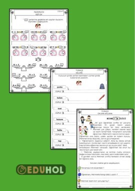 OKUMA ANLAMA, CÜMLE KURMA, EŞİTLİK ÇALIŞMA KAĞIDI