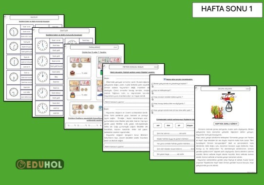 OKUMA ANLAMA, METİN TÜRÜ ŞİİR,  METNİN KONUSU BAŞLIK, PARALAR VE SAATLER