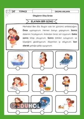 OLAYLARIN OLUŞ SIRASI GÖRSELLİ ÇALIŞMA KAĞIDI