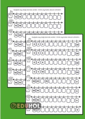 RİTMİK SAYMA ALIŞTIRMA ÇALIŞMA KAĞIDI