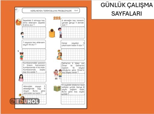 VERİLMEYEN TERİMİ BULMA PROBLEMLERİ