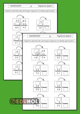 VERİLMEYEN TOPLANANI BULMA ÇALIŞMA KAĞIDI