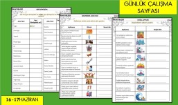 GÜNLÜK ÇALIŞMA SAYFAMIZ