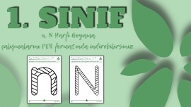 n, N Harfi Boyama Çalışması