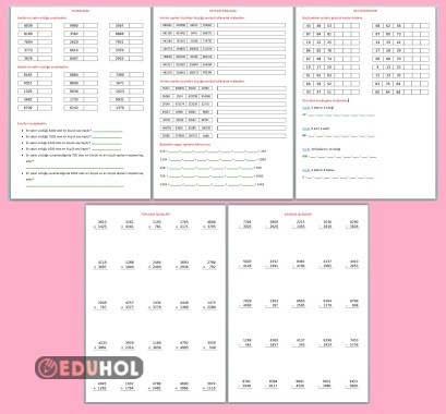 Matematik Dersi Pekiştirme Etkinlikleri
