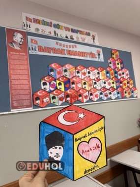 Bayrak Sevgisi Küp Çalışması