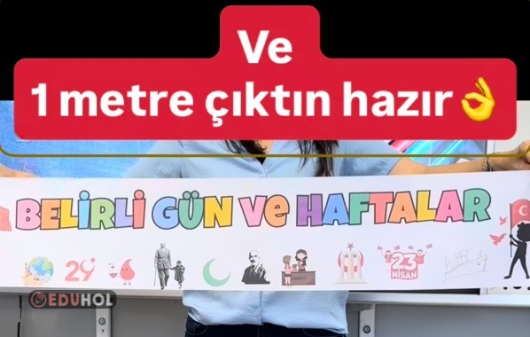 Belirli Gün ve Haftalar Uzun Pano Yazısı