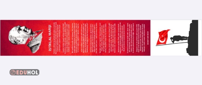 İstiklal Marşı Uzun Pano