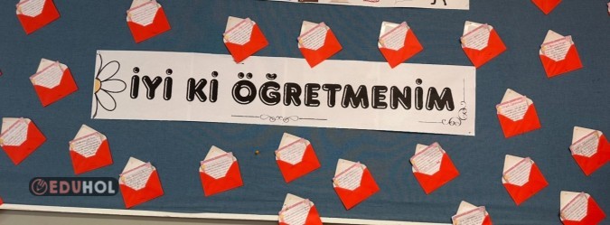 Öğretmenler Günü Büyük Pano Yazısı