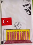 10 Kasım Bayrak Yarıya İnme Çalışması