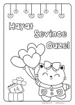 Hayat Sevince Güzel Boyama Sayfaları