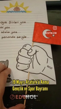 19 Mayıs Atatürk&#039;ü Anma Gençlik ve Spor Bayramı 🇹🇷
https://www.eduhol.com/egitimizim/documents/19-mayis-pano-calismasi-27840