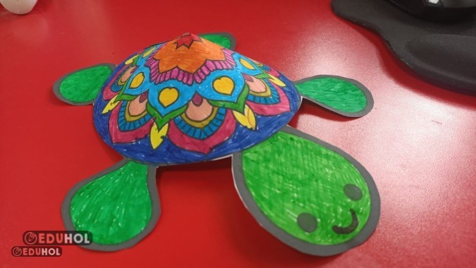 MANDALA TOSBİ 3D Kaplumbağa 🐢