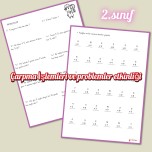 Karışık çarpma işlemleri ve problemler 1