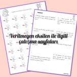 Veilmeyen eksilen ile ilgili çalışma sayfaları