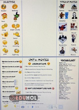 Movies katlanabilir çalışma kağıdı