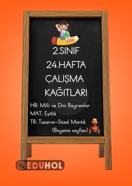 2.Sınıf 24.Hafta Çalışma Kağıtları - 11 Sayfa