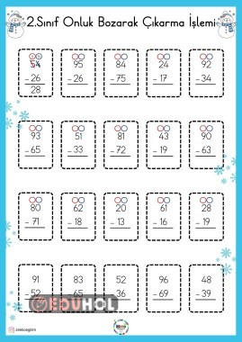 2.Sınıf Onluk Bozarak Çıkarma İşlemi - 2