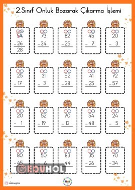 2.Sınıf Onluk Bozarak Çıkarma İşlemi - 1