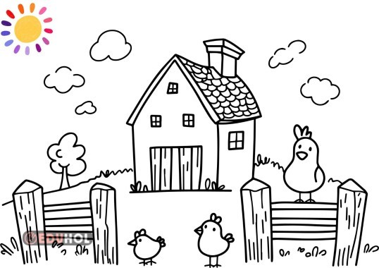 Çiftlik Boyama Sayfası 2