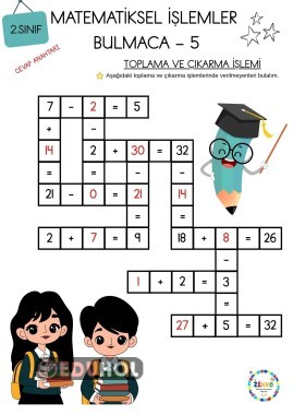 Matematiksel İşlemler Bulmacası - Toplama ve Çıkarma 5