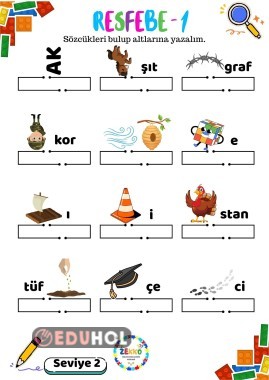 Resfebe 2.Seviye 10 Adet (Her Düzey İçin) Cevap Anahtarlı