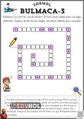 Sarmal Bulmaca - 3 (Tüm Sınıflar)