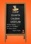 2.Sınıf 33.Hafta Çalışma Kağıtları