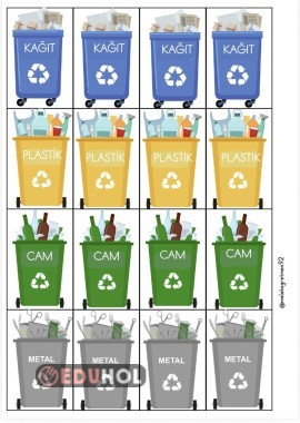 1. SINIF GERİ DÖNÜŞÜM DEFTER GÖRSELLERİ