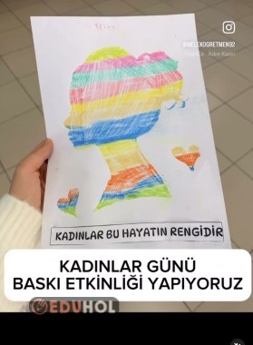 KADINLAR GÜNÜ BASKI ETKİNLİĞİ ŞABLONU