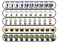 RİTMİK SAYMA DEFTERE YAPIŞTIRMA