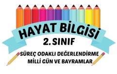 SÜREÇ ODAKLI DEĞERLENDİRME HAYAT BİLGİSİ MİLLİ GÜN VE BAYRAMLAR
