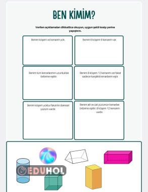 2.sınıf Geometrik cisimler değerlendirme