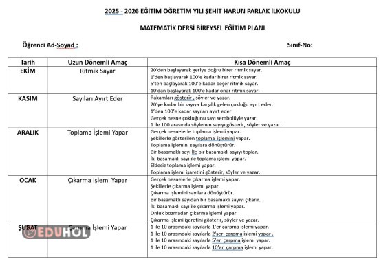 4.Sınıf MATEMATİK BEP