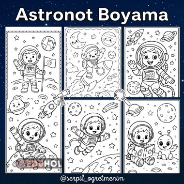 Astronot Boyama Sayfası