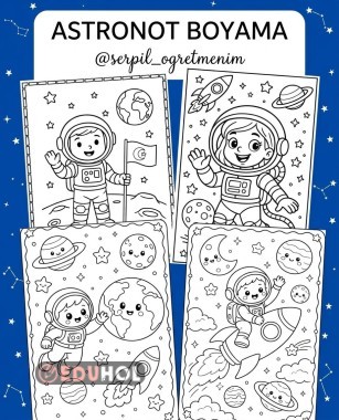 Astronot Boyama