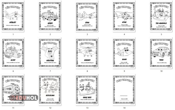 YERLİ MALI HAFTASINDA MİLLİ ÜRETİM BOYAMA SAYFASI