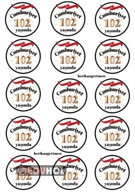 29 EKİM YAKA ROZETLERİ