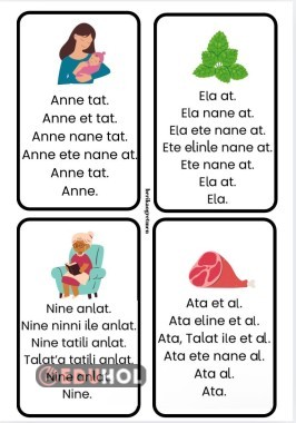 HIZLI OKUMA METİNLERİ BİR SAYFADA DÖRT TANE